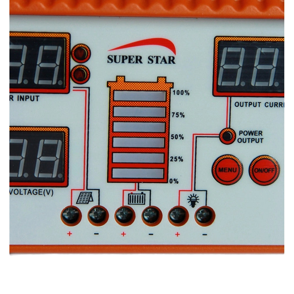 Trade Shop - Regolatore Di Carica Per Pannello Solare 12-24v 50 60a Controller Per Ricarica -     -60 Ampere  -