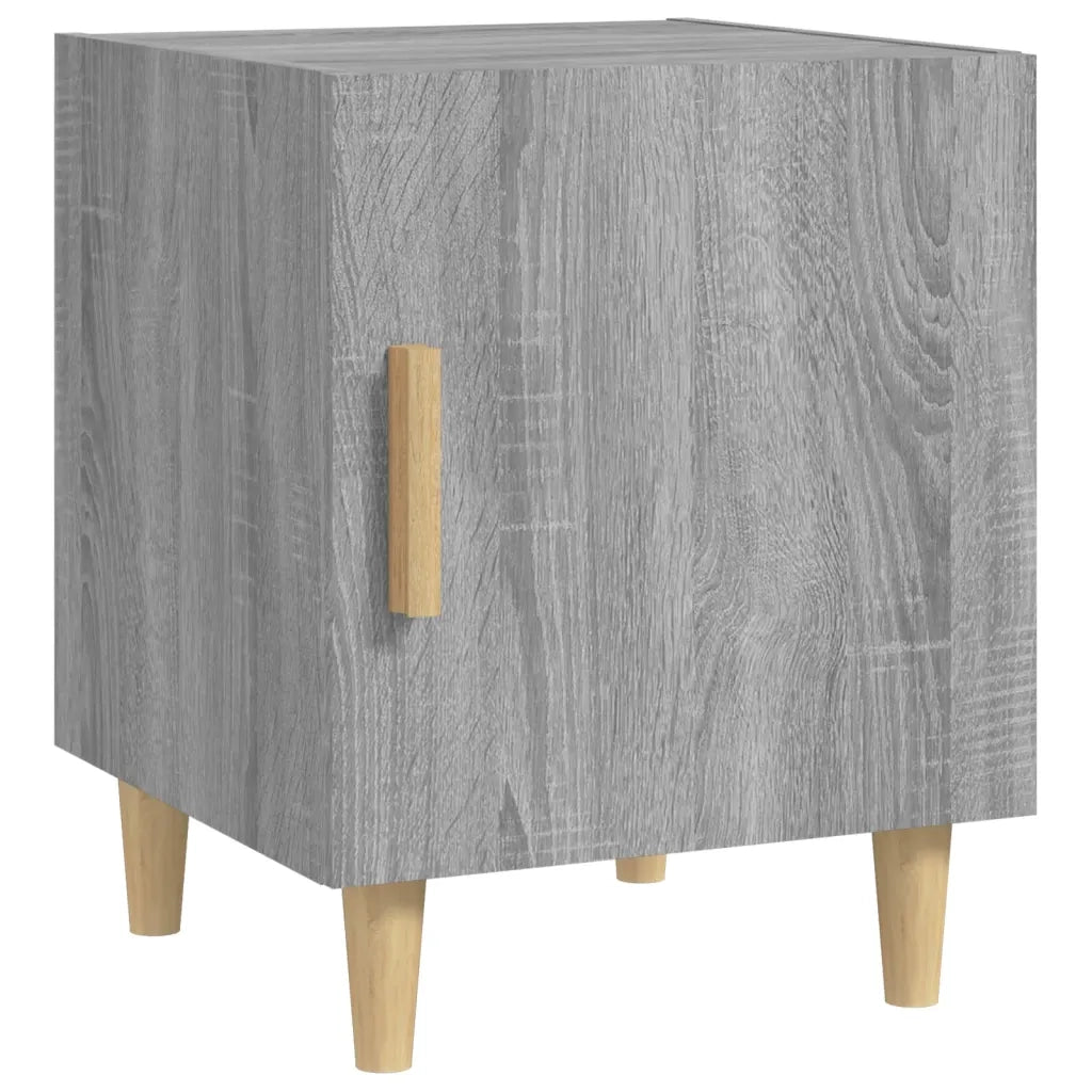 Comodino Grigio Sonoma in Legno Multistrato cod mxl 30788