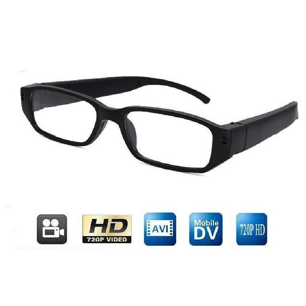 Trade Shop - Occhiali Spia Con Videocamera Telecamera Nascosta Hd 720p Sd Eye Glasses Dvr -