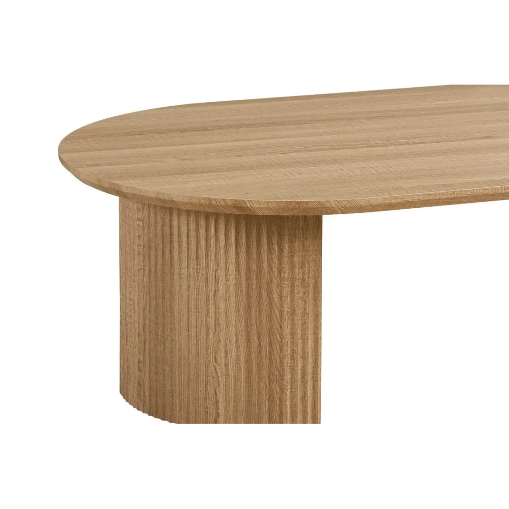 Tavolino basso VAGOS – Colore rovere naturale – Tavolino basso rettangolare 120x70 cm – MDF – Design moderno e accogliente
