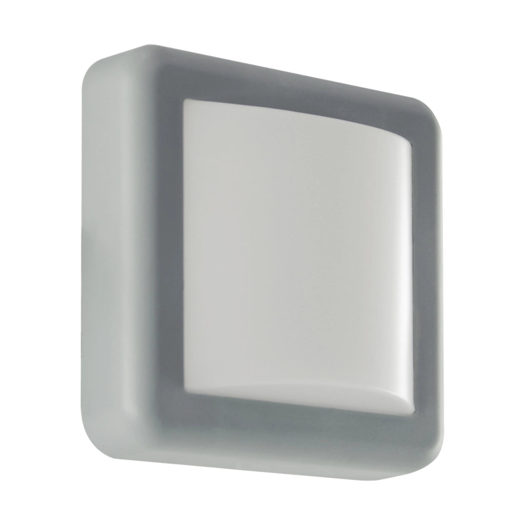 Applique esterna quadrata grigio/bianca LED 4W IP55 Struhm