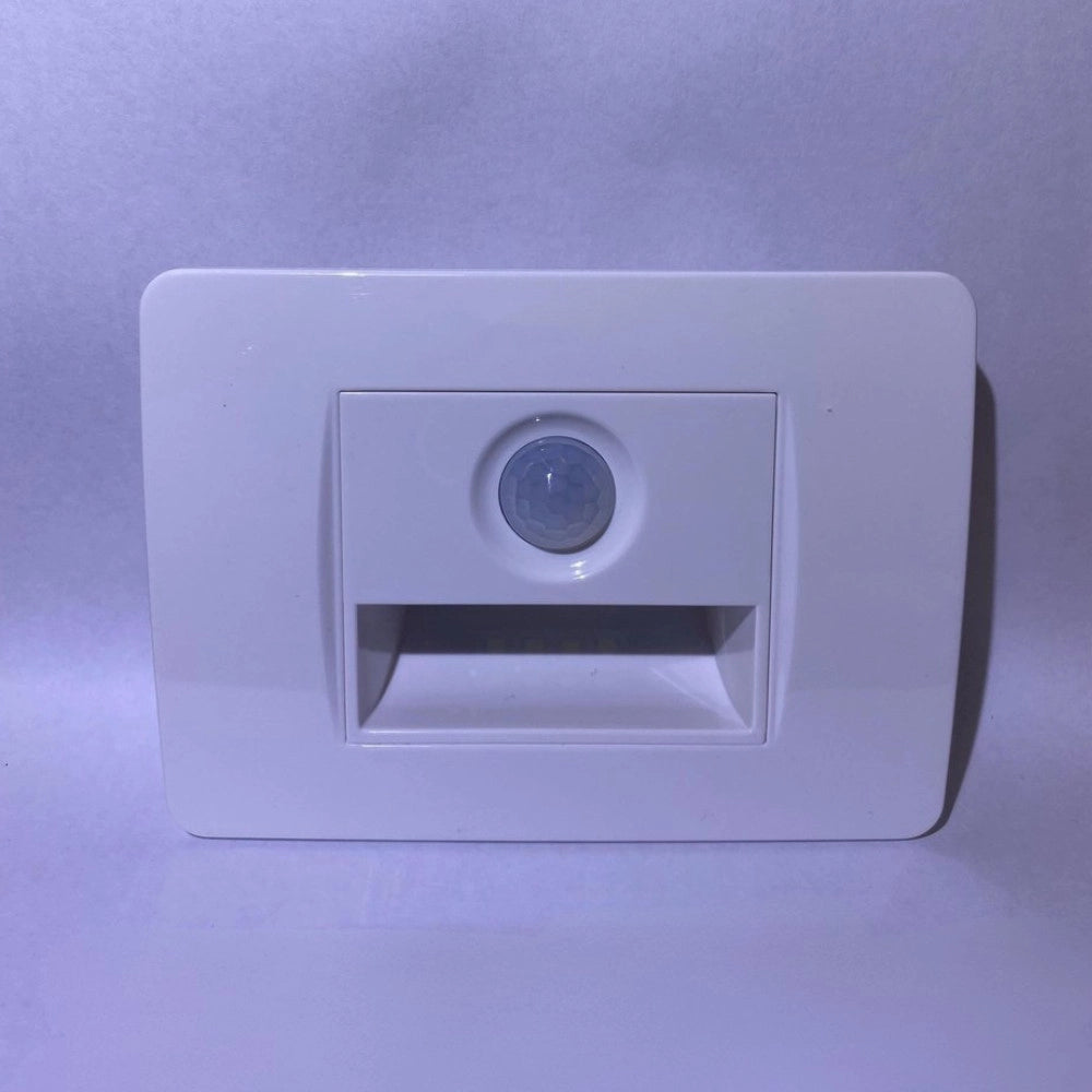 Trade Shop - Segnapasso Led Da Incasso Con Sensore 1.6w Bianco Luce Calda Automatico -