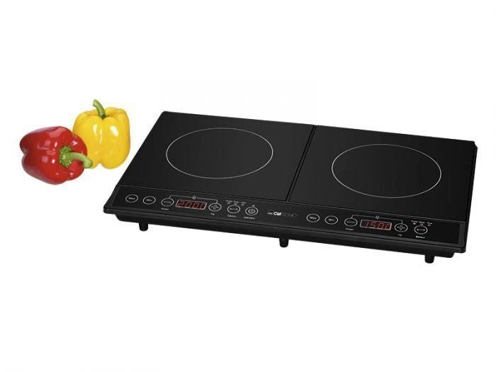 Clatronic DKI 3609 Nero Superficie piana Piano cottura a induzione 2 Fornello(i)