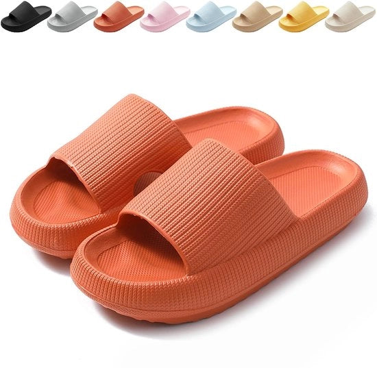 Slipper Ergonomico con Progettazione Antiscivolo - Pianelle morbide per Uomini/Donne - Utilizzabili Interno/Esterno - Allevia il Dolore al Piede - Slippers con Funzione Antiscivolo