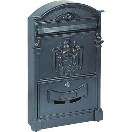 CASSETTA POSTALE IDEAL STAR IN ALLUMINIO cm 255x85x405h - Nera - IDEAL STAR