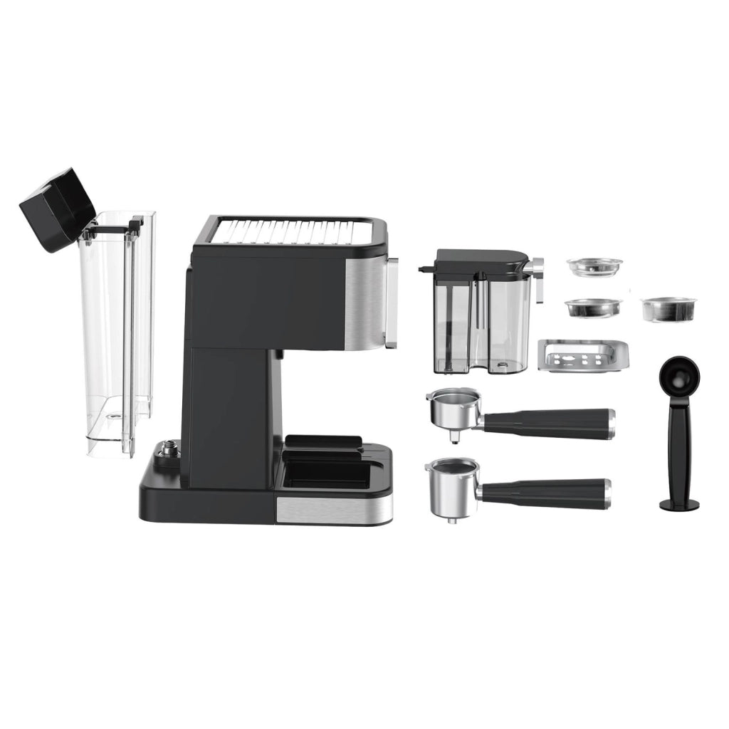 Macchina caffè espresso 4 in 1 20 bar con cappuccinatore, serbatoio 1,5L e pannello touch per capsule e macinato - Sogo