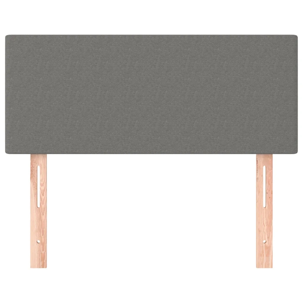 Testiera-Testata Decorativa Grigio Scuro 90x5x78/88 cm in Tessuto 452706