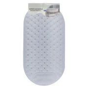 Trade Shop - Tappeto Tappetino Antiscivolo Per Vasca Da Bagno Doccia 34.5 X 67.5 Cm Bianco 10789 -