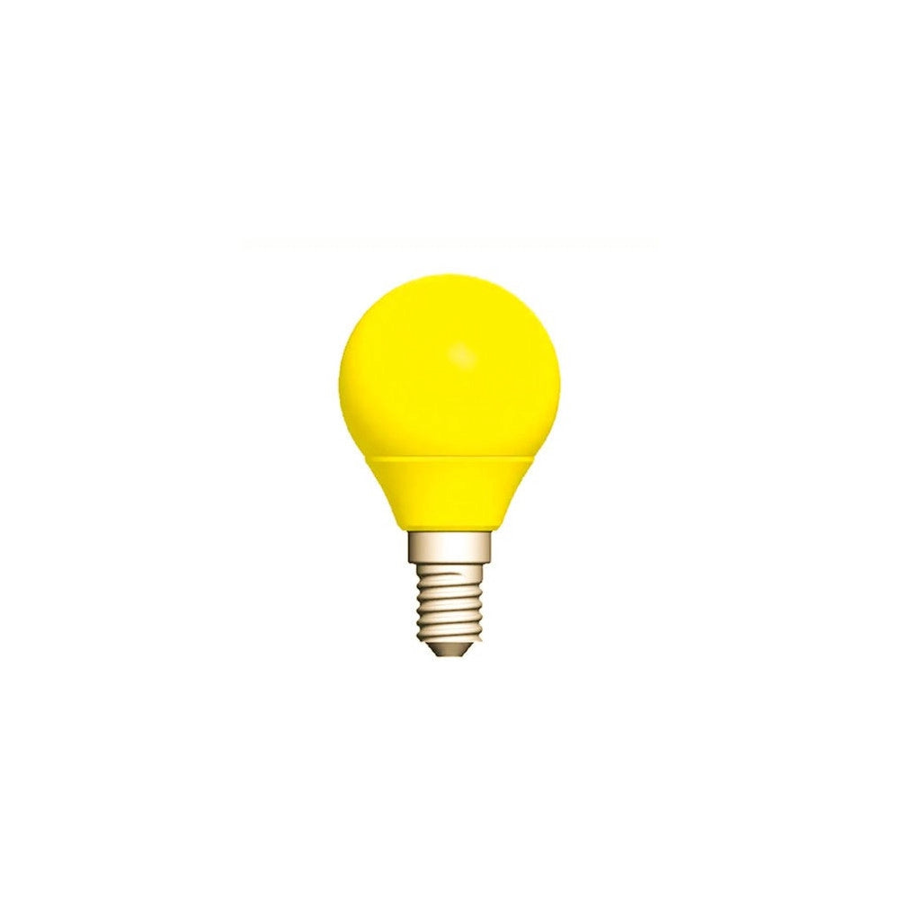 Trade Shop - Lampadina Led E14 Mini Globo 220v Colore Verde Blu Viola Bianco Caldo Freddo 2w -
