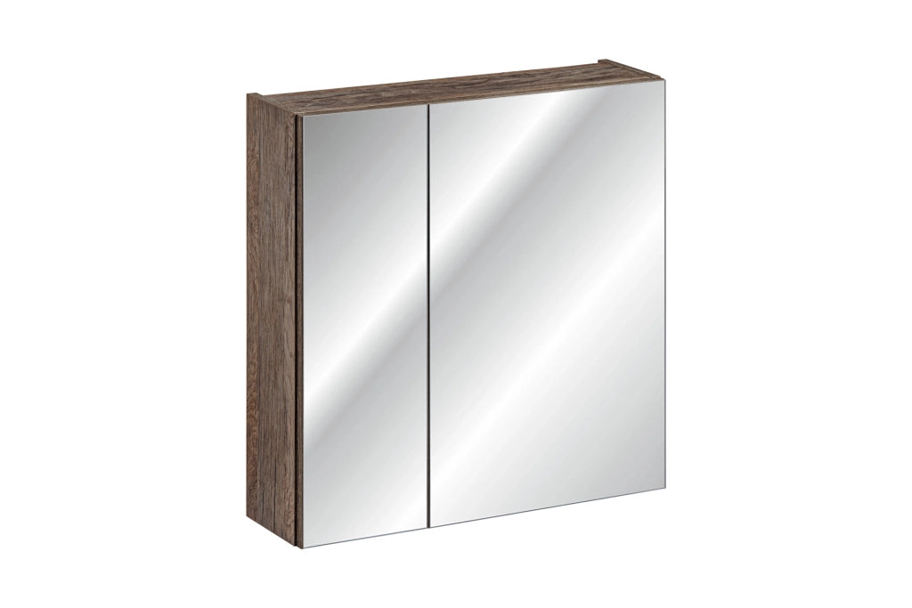Mobile con specchio 60 cm 2 ante Santa Fe Oak 60 x 65 x 17 cm