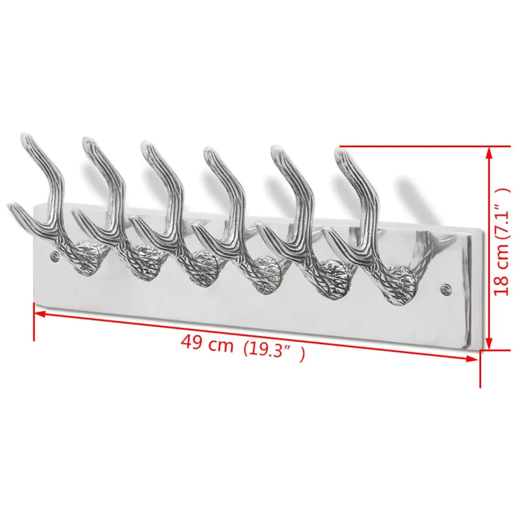 Attaccapanni Appendiabiti in alluminio colore argento CFW8715140