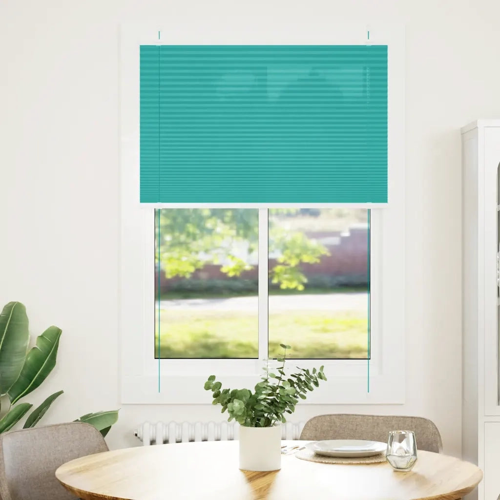 Tenda Plissettata | Tenda pliss¨¨ Verde petrolio 85x150 cm Larghezza Tessuto