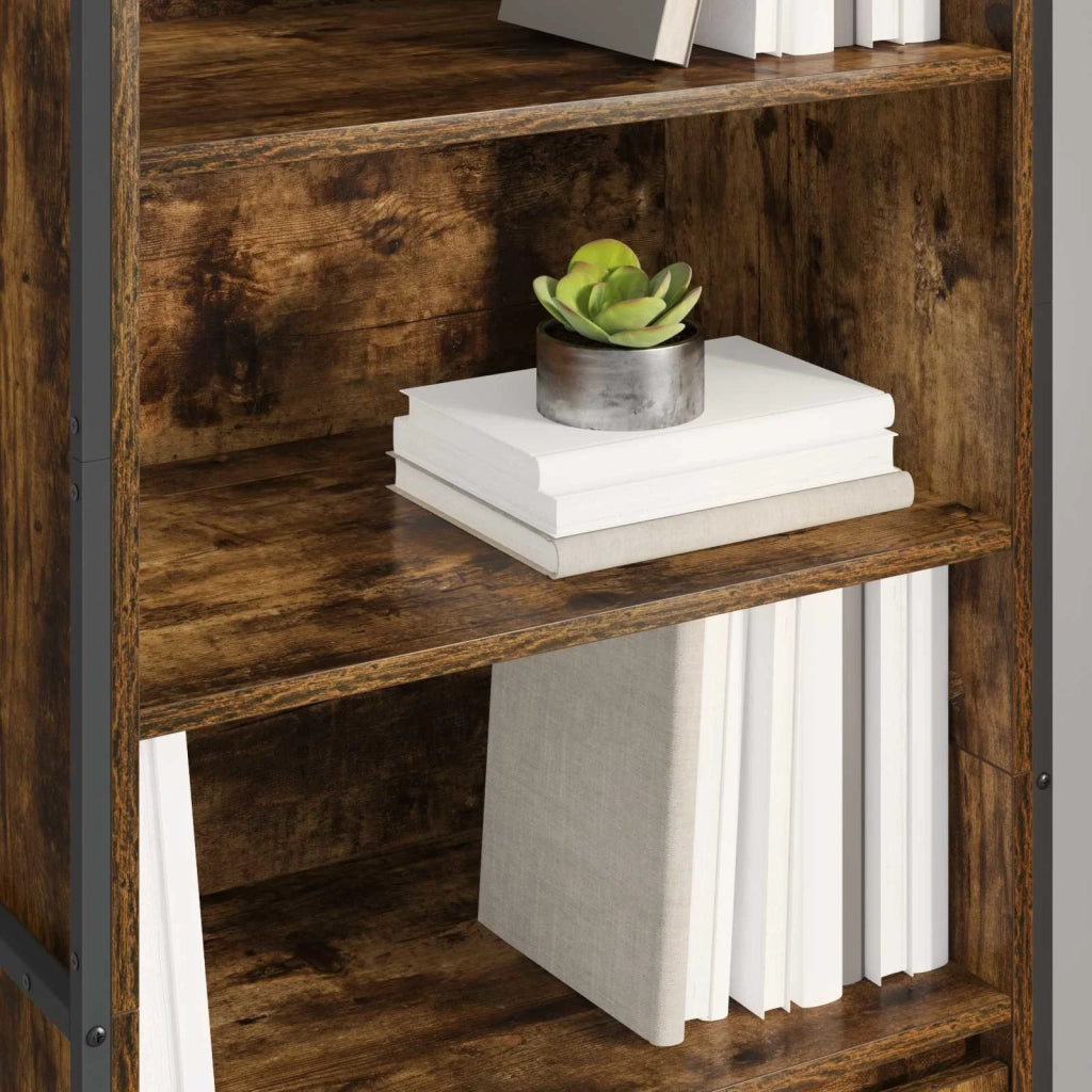 Armadi alti 2 pcs Quercia Fumosa 60 x 36 x 200 cm