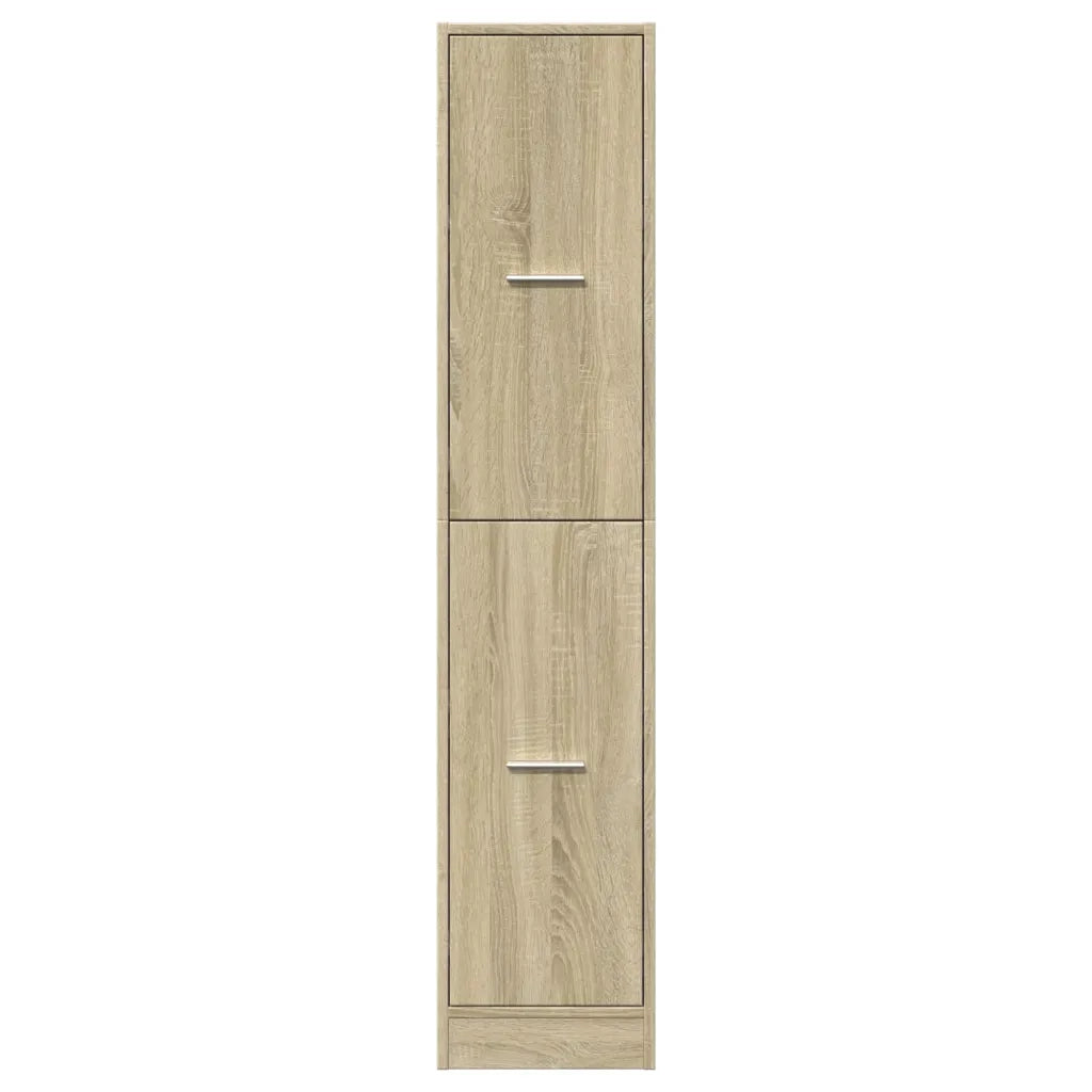 Mobile da farmacia con 4 cassetti pratico contenitore scrivania 30 x 41 x 144,5 cm legno di rovere Sonoma ingegnerizzato 02_0050621
