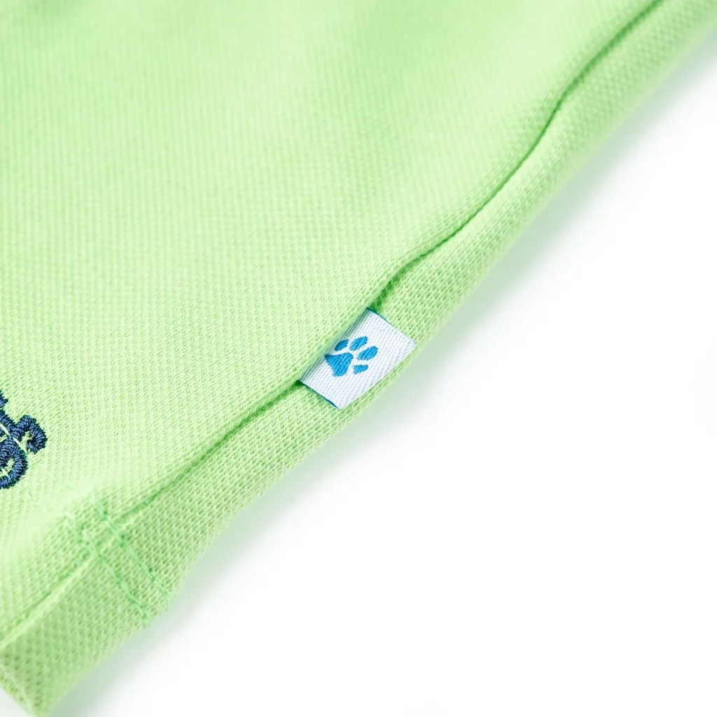 Polo da Bambino Verde Neon 128