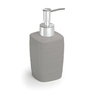 Dispenser dosasapone Gedy in ceramica grigia | Kelly