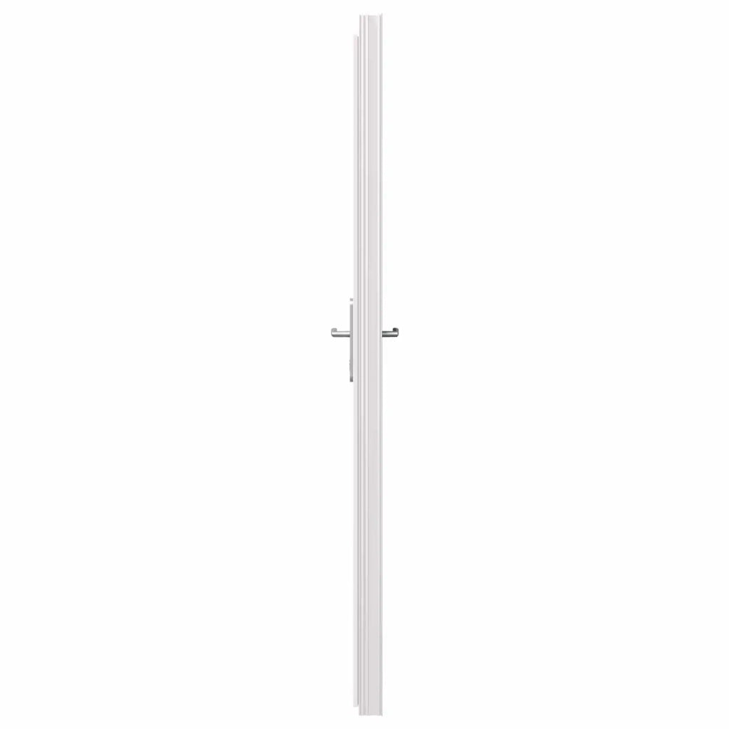 Porta d'ingresso laterale Antracite 88 x 198 cm PVC