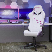Karnox Sedia Gaming Ergonomica in Tessuto Bianca e Viola