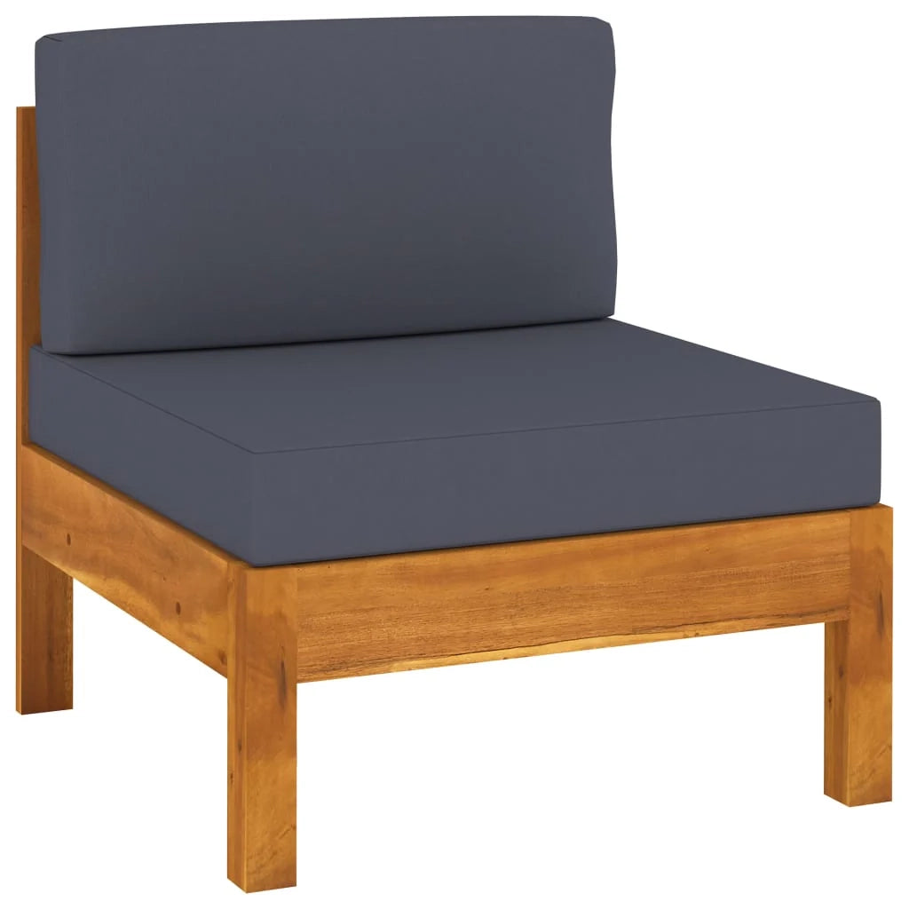 Set di mobili da giardino per esterni 8 pezzi con cuscini legno di acacia grigio scuro 02_0017593
