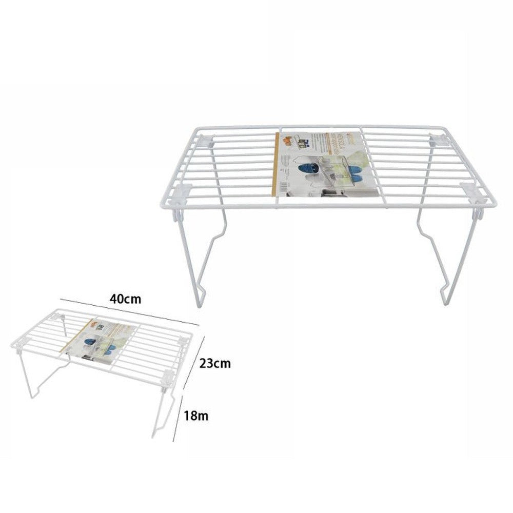 Trade Shop - Mensola Salvaspazio Sovrapponibile Organizer Cucina Armadio Mobili Smontabile -