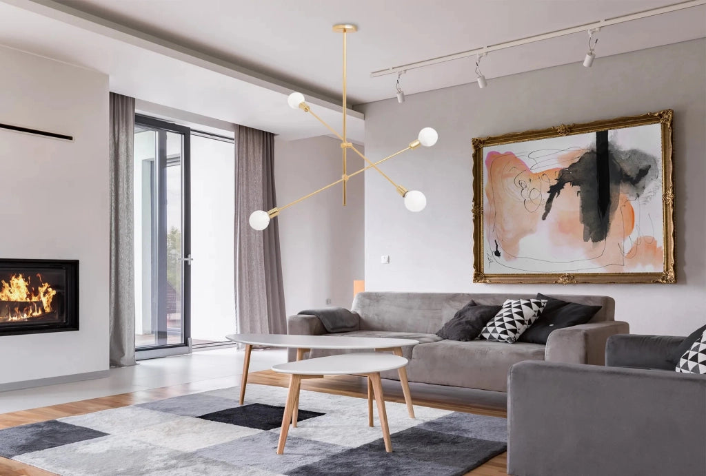 Lampada Da Soffitto Pernsile Due Braccia Regolata APP479-4C