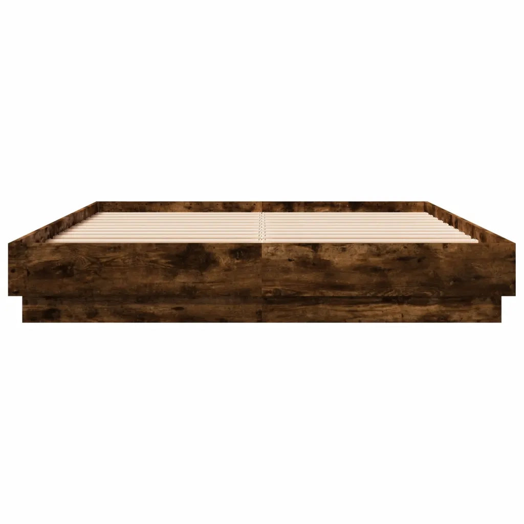 Giroletto con Luci LED Rovere Fumo 120x200 cm