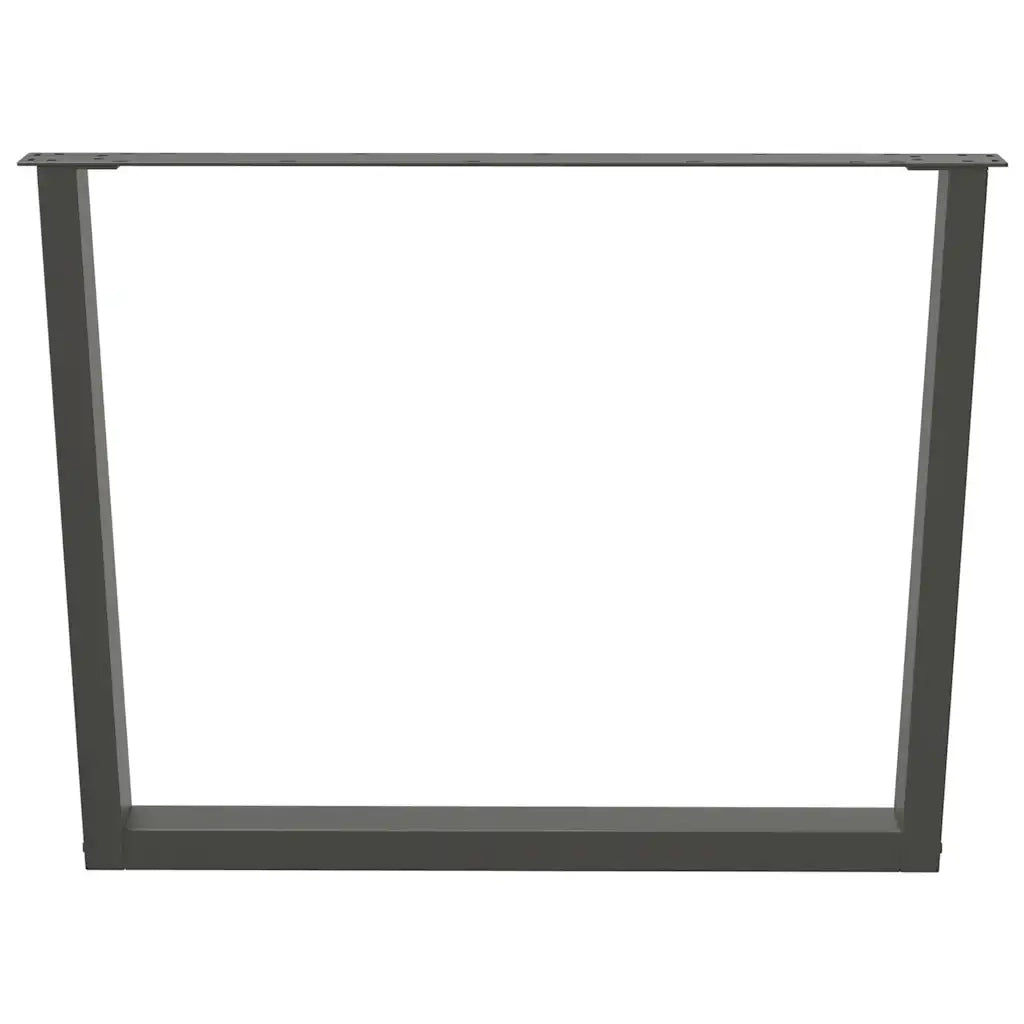 vidaXL Gambe per tavolo da pranzo a forma di V 3 pz Antracite 100x(72-73,3) cm Acciaio