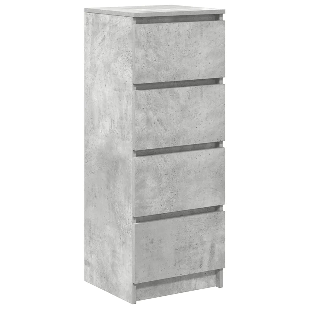 Credenza-Buffet-Armadio da cucina Grigio Cemento 37,5x35x99 cm in Legno Multistrato