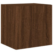 Mobile TV multimediale scaffale TV credenza mobile TV sala da pranzo soggiorno parete attrezzata per camera da letto con luci LED rovere 40,5 x 35 x 40 cm marrone 02_0027949
