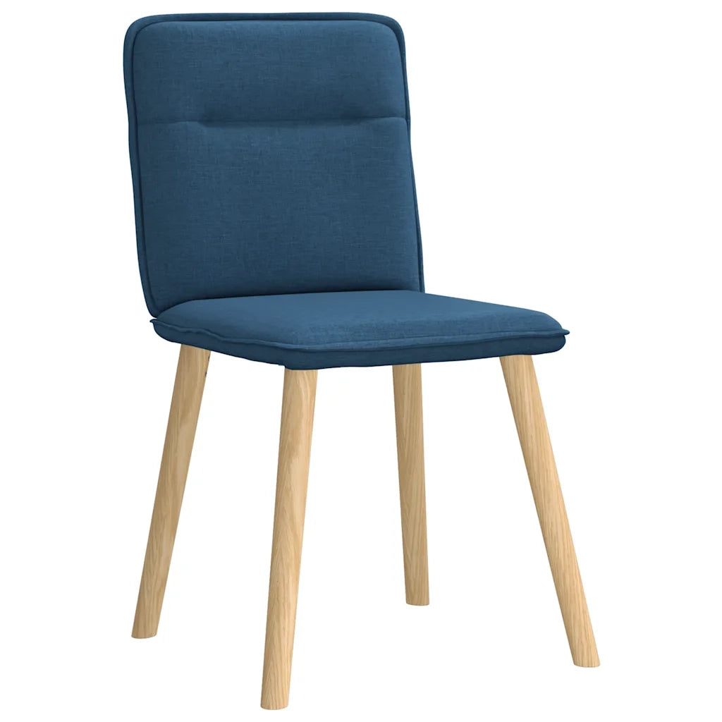 Sedie da Pranzo 4 pz Blu in Tessuto 3315328