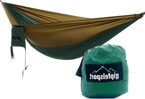 Hangmat esterna leggera - Kit di attacco inclusa - Respira e risparmia spazio - Portata massima 250 kg - Incluso kit di chiusura a cerniera premium