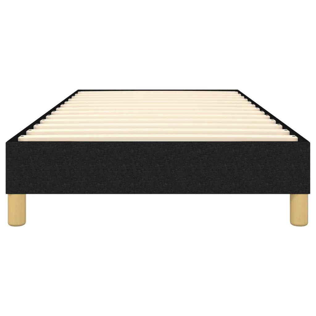 Struttura Letto a Rete a Molle-Giroletto Nero 80x200 cm Tessuto 991310