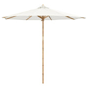Ombrello | Parasol da giardino Bianco Crema ? 270 x 260 cm Bamb¨´