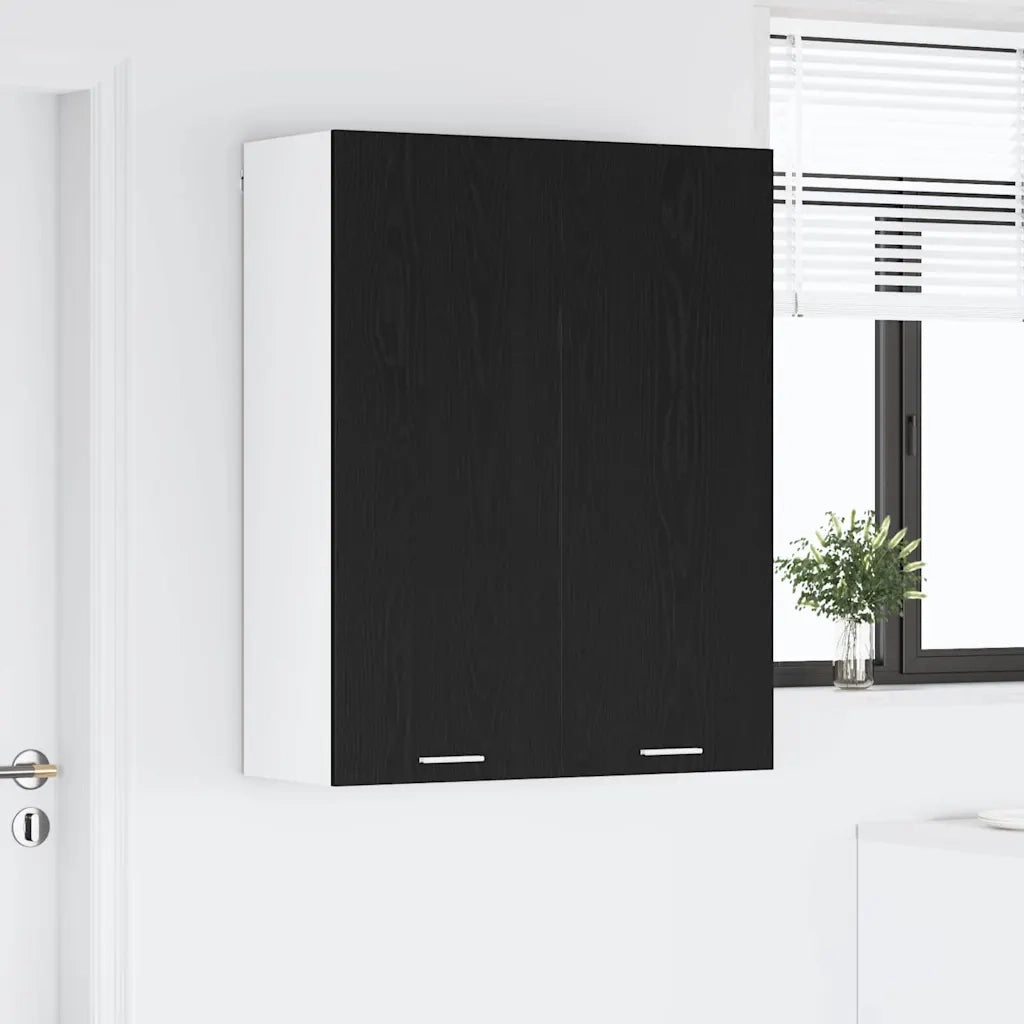 Armadio pensile Rovere Nero 80 x 31 x 100 cm Legno multistrato