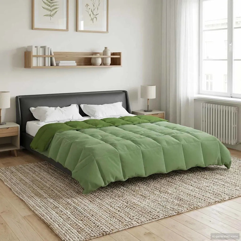 Piumone Completo Annuale Verde 200 x 200 cm Microfibra
