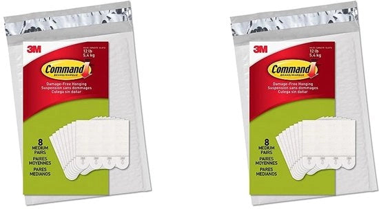 Fissaggi per quadri a muro, pacchetto di 16 medio, bianco - senza perforazione (pacchetto di 2)