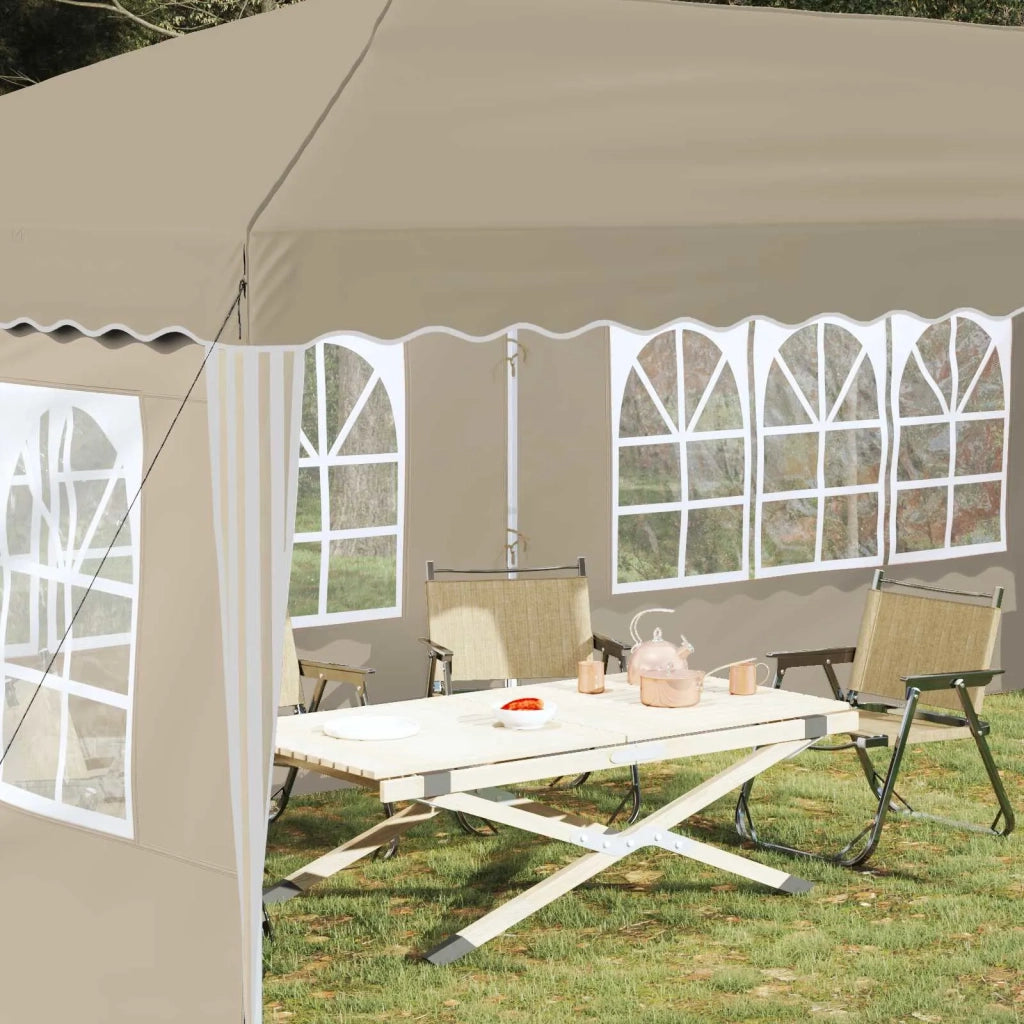 Tenda per feste a pop-up-Gazebo 575 x 289 x 245 cm Crema