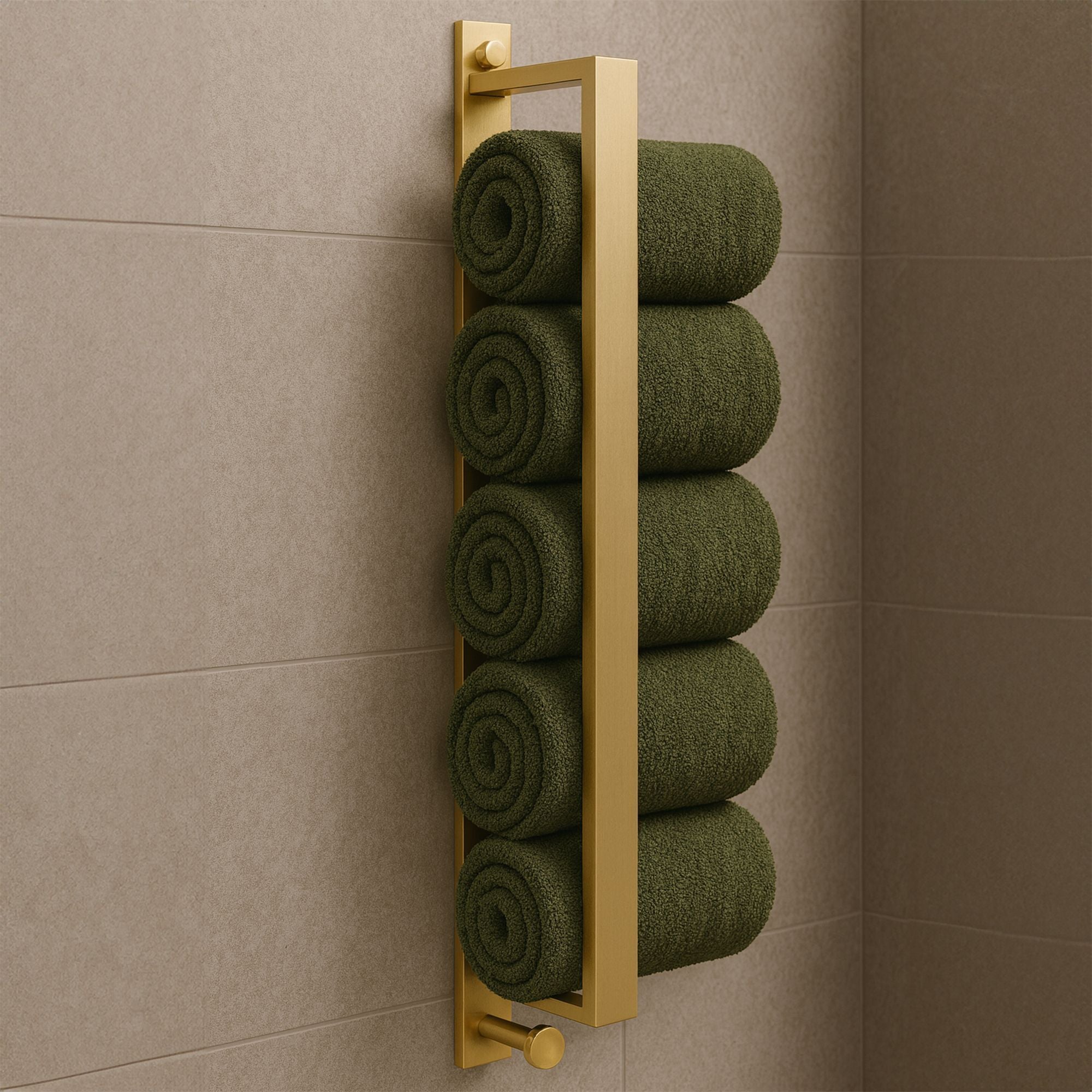 Portasciugamano Da Bagno Brush Gold