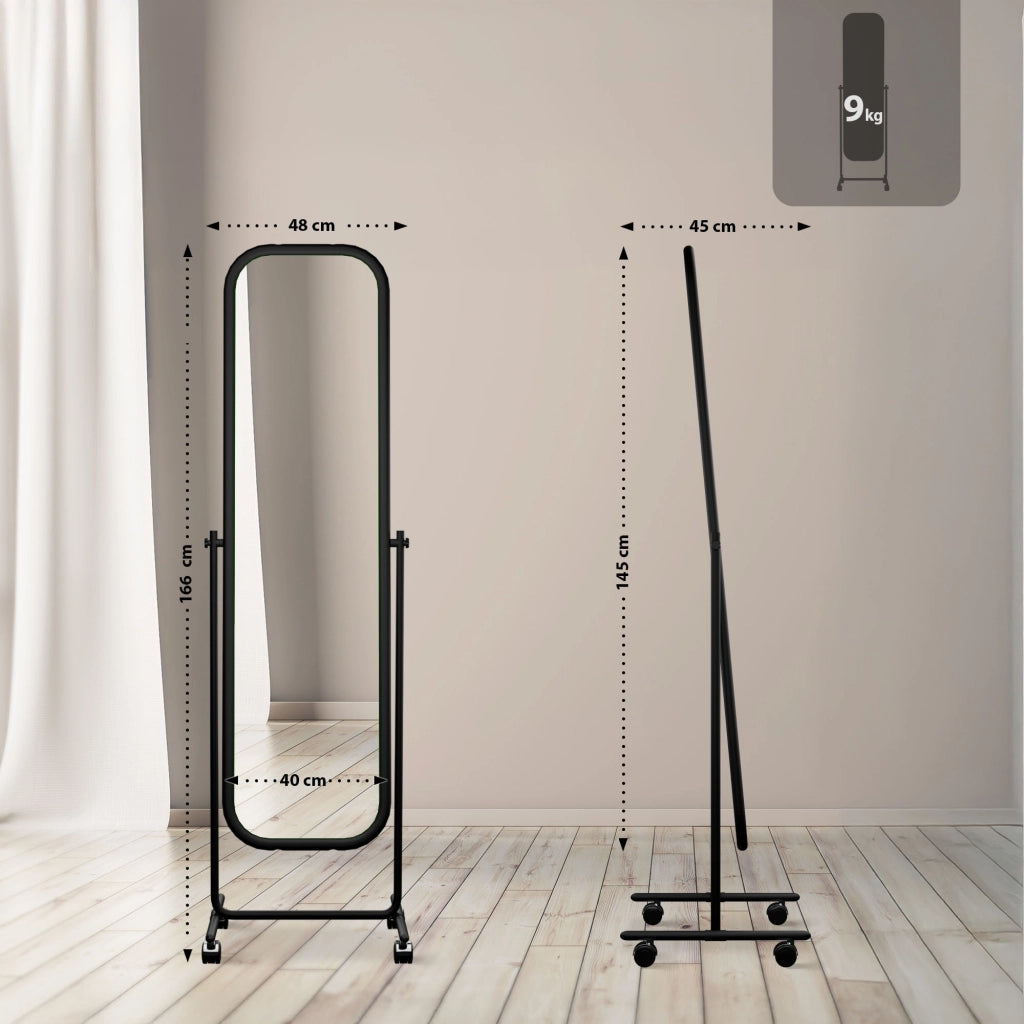 Standspiegel Medusa Eckig