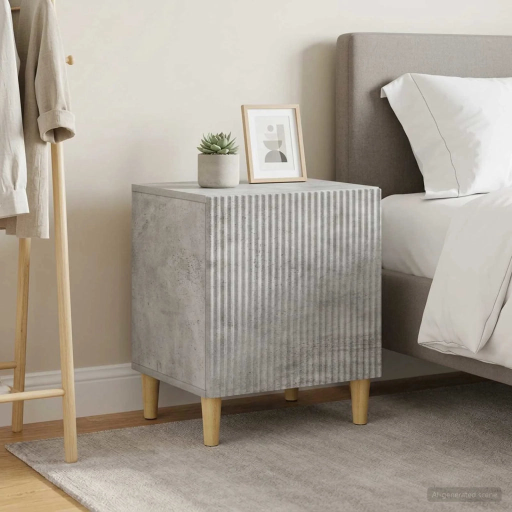 Armadio da Notte 2 pcs Grigio Cemento 43 x 34,5 x 50 cm 894572