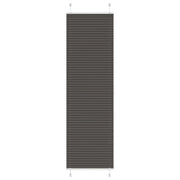 Tenda Plissettata Nera 65x200 cm Larghezza Tessuto 64,4 cm