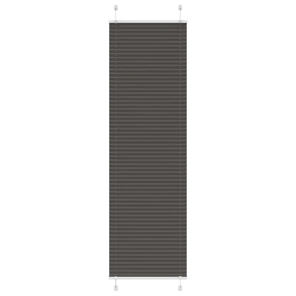 Tenda Plissettata Nera 65x200 cm Larghezza Tessuto 64,4 cm