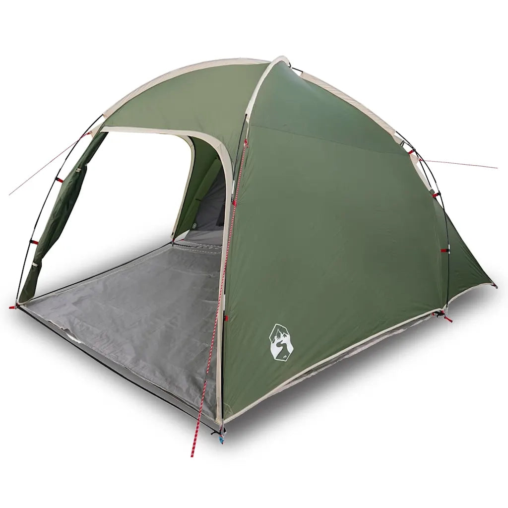 vidaXL Tenda Verde 370 x 230 x 185 cm Poliestere e fibra di vetro