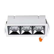 Faretto Led Da Incasso Rettangolare 3X4W Freddo 5700K UGR<19 Riflettore 38° CRI>90 Chip Samsung SKU-988