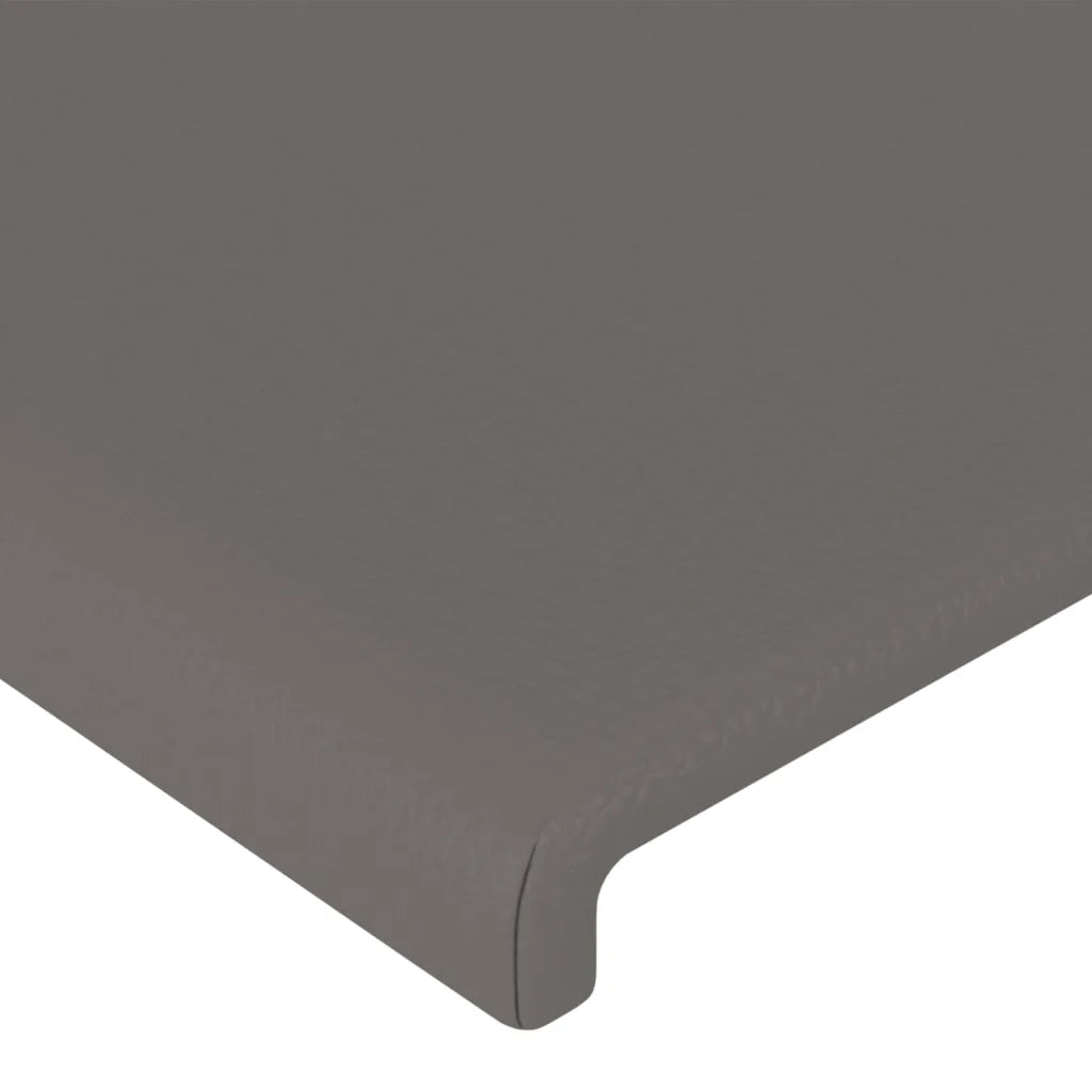 Testiera | Testata ad Orecchio Grigio Scuro 93x23x118/128cm in Similpelle