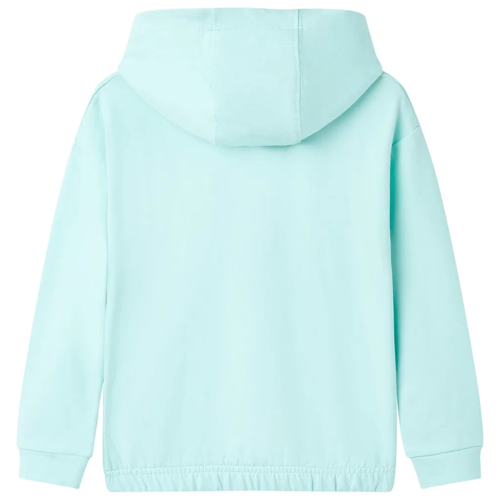 Felpa con Cappuccio da Bambina Acqua Chiaro 104 11425