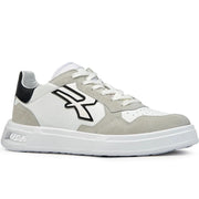Sneakers bassa pelle helix bianco nero beige senza puntale antinfortunistico *** taglia- 40, confezione 1