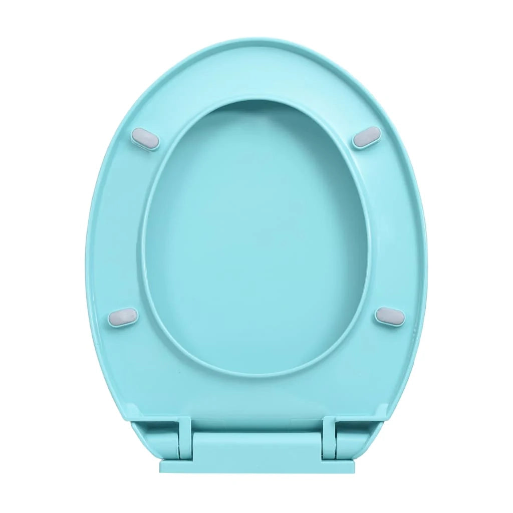 Sedile WC con chiusura ammortizzata sedile WC sedile WC per bagno per casa ristorante negozio hotel ovale verde 02_0002925