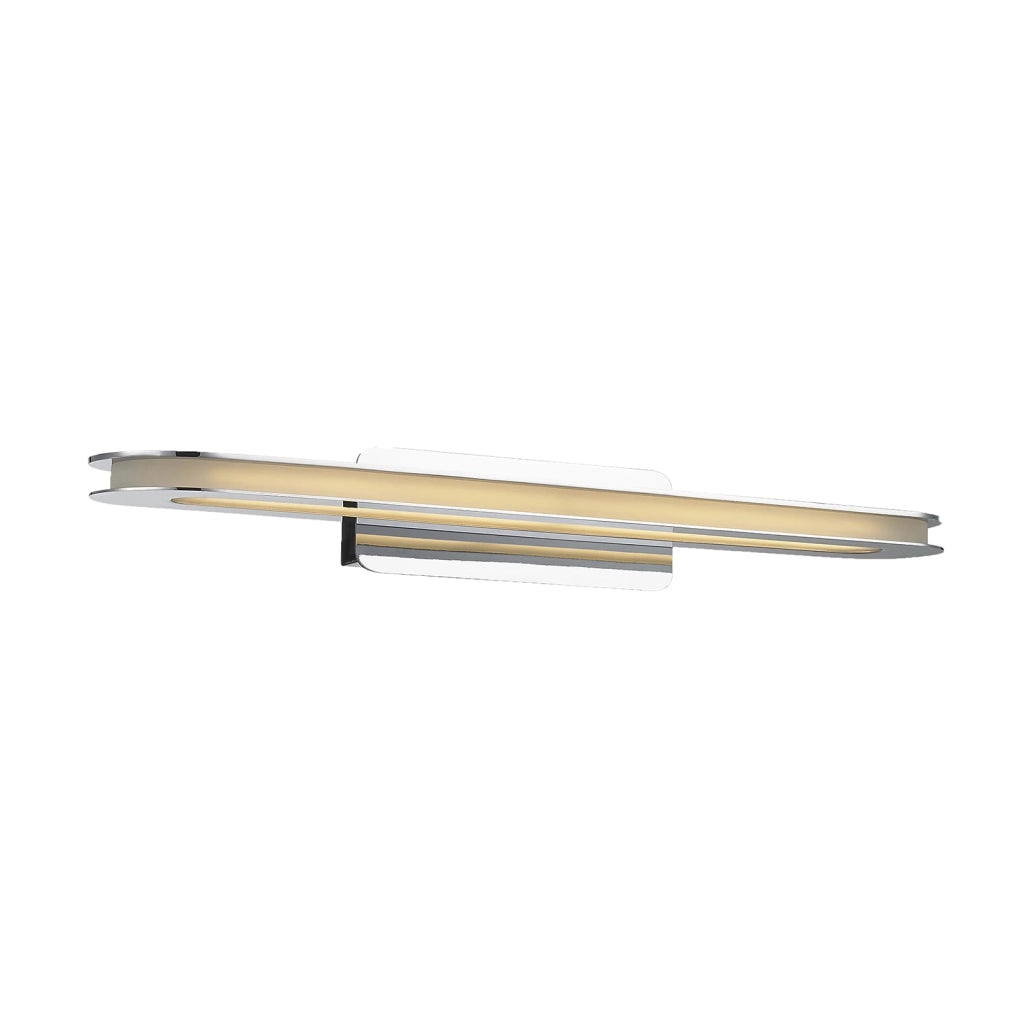Applique Italux Scarlett LED 12W 3000K cromo/bianco 57,5cm