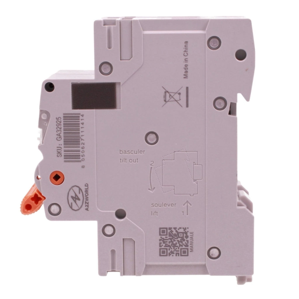 MCB Interruttore Magnetotermico Automatico Curva C 2P 2M 10000A AC 400V IP20 GYM9H, Accoppiabile Con Bobina di Sgancio GA01231 GA01232, Disponibili 25A 32A 40A 63A (C25A)